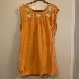 Faherty casual dress 100% cotton WITH POCKETS!